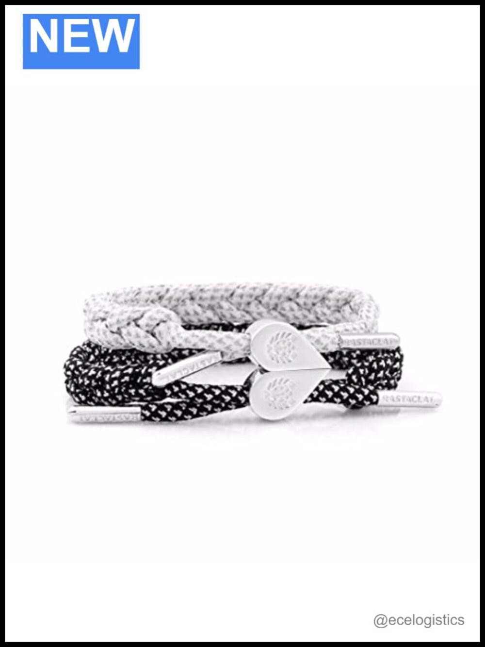 Braided Couples Bracelet Set Adjustable Stackable 2 Pack Gift